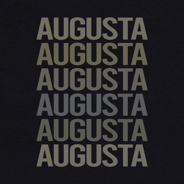 Gray Text Art Augusta by flaskoverhand